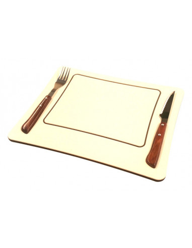 TABLA CARNE C/CUBIERTOS MADERA