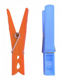 PINZA ROPA PLATICO GIGANT 12 U