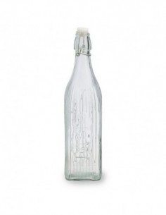 BOTELLA CUADRADA VIDRIO...