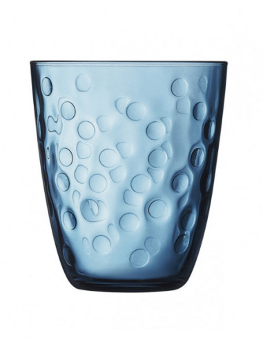 VASO BAJO PEPITE AZUL SET 6