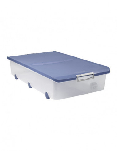 CAJA BAJO CAMA C/RUEDAS AZUL