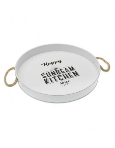 BANDEJA METAL BLANCO