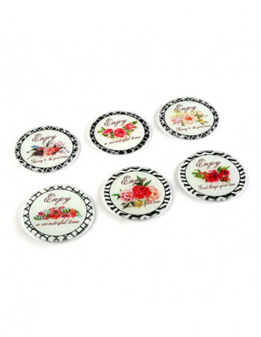 POSAVASOS CRISTAL SET 6