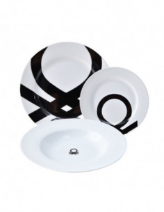 VAJILLA PORCELANA NEGRA Y...