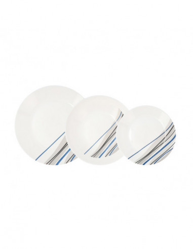 VAJILLA VIDRIO ATHENAIS AZUL