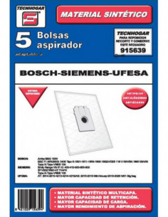 BOLSA ASPIRADOR 5 U. BOSCH-UFE 2