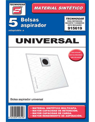 BOLSA ASPIRADOR UNIVERSAL 5 U.