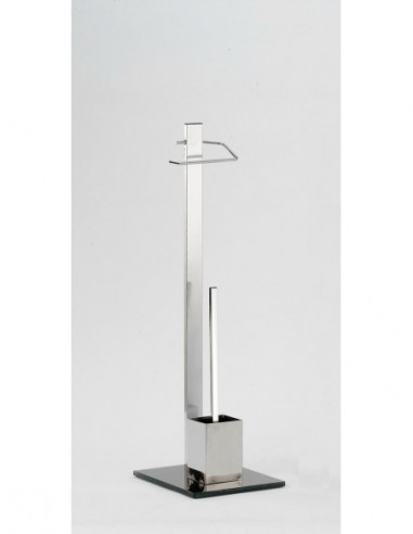 ESCOBILLERO+PORTARROLLO PIE