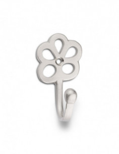 PERCHA LATON FLOR NIQUEL/SATIN 2