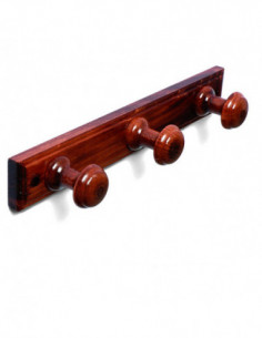 PERCHA MADERA 3 P. RED. SAPELI 2