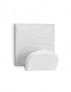 PERCHA ADHESIVA BLCO/INOX BL.2 2