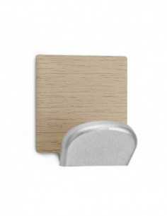 PERCHA ADHESIVA ARCE/INOX BL.2 2