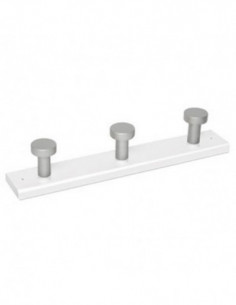 PERCHA MADERA 3P CROMO B.BLAN 2