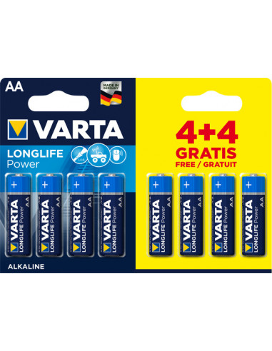PILA ALCALINA LR6 AA 4+4GRATIS