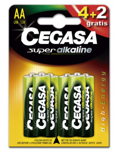 PILA LR06 SUP.ALCALINA 4+2GRA