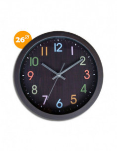 RELOJ PARED NUMEROS COLORES 2