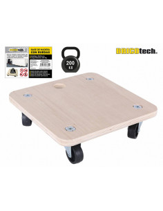 SOPORTE BASE MADERA C/RUEDAS