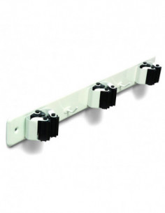 SUJETA ESCOBAS TRIPLE BLANCO 2