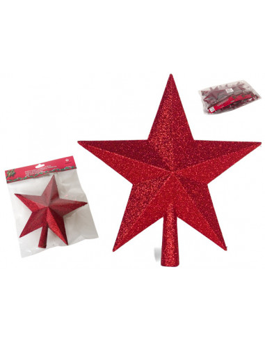 ESTRELLA PUNTA ARBOL ROJA