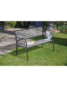 BANCO ACERO NEGRO Y GRIS 2