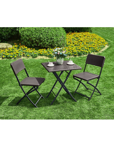 SET MESA+ 2 SILLAS PLEGABLES