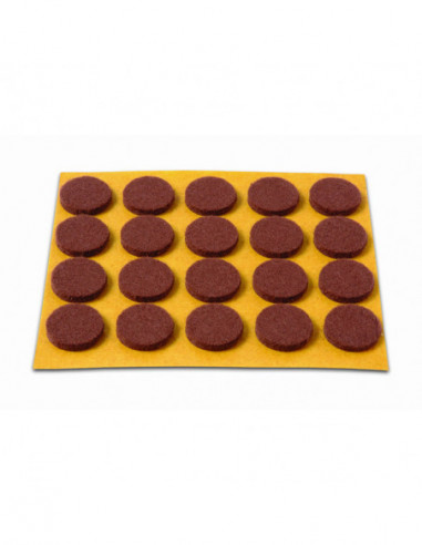 FIELTRO ADH. REDONDO MARRON 20