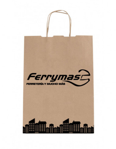 BOLSA PAPEL KRAFT ASA C/350