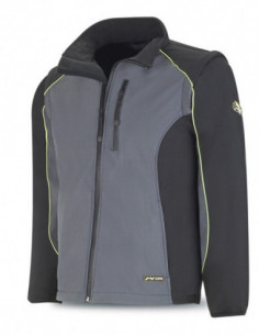 CAZADORA SOFTSHELL GRIS/NGR