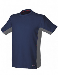 CAMISETA M/CORTA STRETCH AZUL