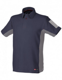 POLO M/CORTA STRETCH AZUL