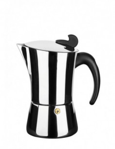 CAFETERA INOX INDUCC 4TAZAS