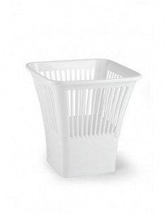 PAPELERA CUADRADA BLANCA