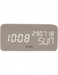 RELOJ DESPERTADOR MADERA BLANC