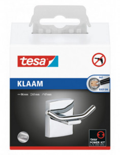 PERCHA CROMO BAÑO KLAAM