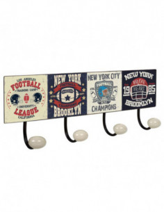 PERCHA PORCELANA 4P NEW YORK