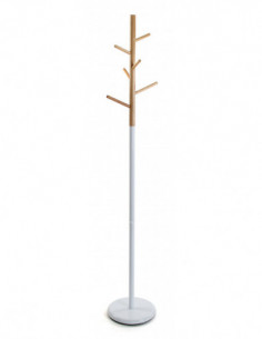 PERCHERO BLANCO MADERA