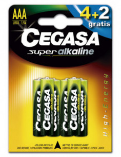 PILAS LR03 SUP.ALCALINA 4+2GRA