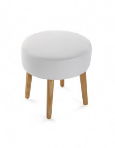 TABURETE REDONDO BLANCO