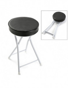 TABURETE PLEGABLE NEGRO