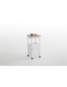 CARRO COCINA 1 PUERTA BCO/MAD