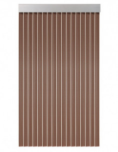 CORTINA CINTAS COLOR MARRON 2