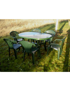 MESA JARDIN OVAL VERDE 2