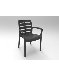 SILLON RESINA ANTRACITA BORNEO 2