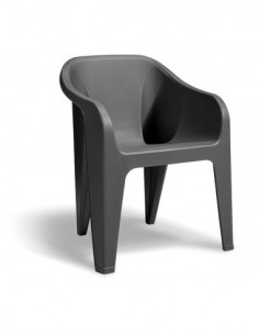 SILLON RESINA GRAFITO 2