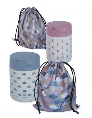 TERMO SOLIDO NIÑOS+BOLSA AZU