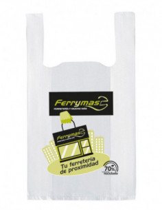 BOLSA PLAST.CAMISETA 70% B/500 2