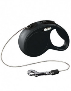 CORREA PERRO FLEXI 5M NEGRO 2