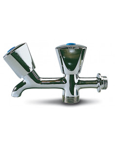 GRIFO CURVO DOBLE LAVADORA