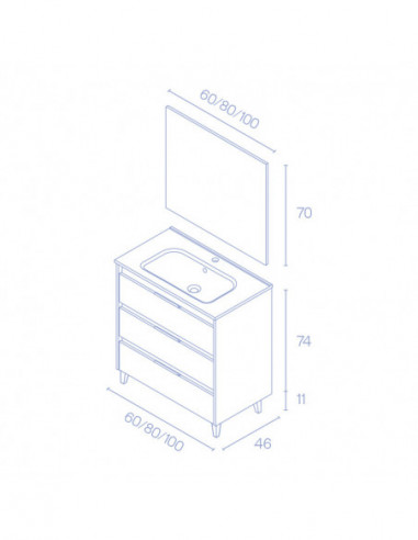 SET SUKI 100 3C BLANCO BRILLO