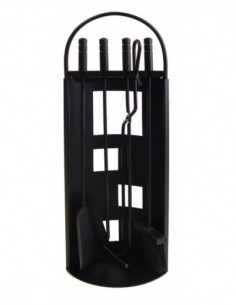 JUEGO CHIMENEA ARCO-CHAPA NEGR